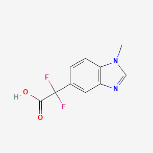 2,2-difluoro-2-(1-methyl-1H-1,3-benzodiazol-5-yl)acetic acid