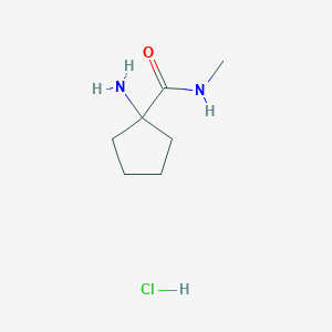 molecular formula C7H15ClN2O B1531080 1-amino-N-methylcyclopentane-1-carboxamide hydrochloride CAS No. 1240526-30-0