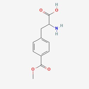 molecular formula C11H13NO4 B15310803 2-Amino-3-(4-(methoxycarbonyl)phenyl)propanoic acid 