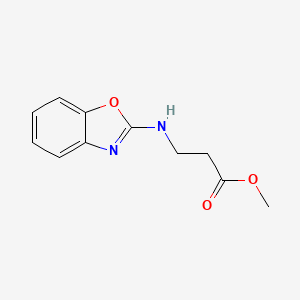 molecular formula C11H12N2O3 B1531081 Methyl 3-[(1,3-benzoxazol-2-yl)amino]propanoate CAS No. 931098-35-0