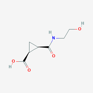 rac-(1R,2S)-2-[(2-hydroxyethyl)carbamoyl]cyclopropane-1-carboxylic acid