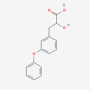 molecular formula C15H14O4 B15310861 2-Hydroxy-3-(3-phenoxyphenyl)propanoic acid 