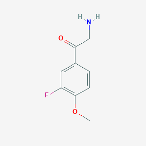 2-Amino-1-(3-fluoro-4-methoxyphenyl)ethan-1-one