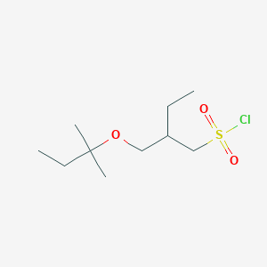 molecular formula C10H21ClO3S B15310899 2-((Tert-pentyloxy)methyl)butane-1-sulfonyl chloride 