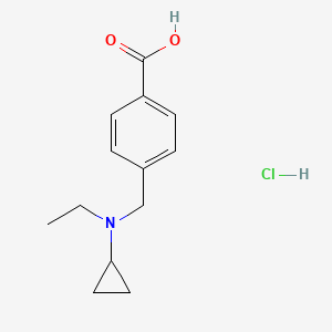 4-{[Cyclopropyl(ethyl)amino]methyl}benzoic acid hydrochloride