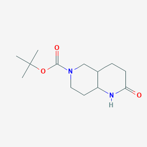 molecular formula C13H22N2O3 B1531093 6-Boc-octahydro-1,6-naphthyridin-2(1H)-one CAS No. 1221818-65-0