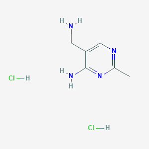 molecular formula C6H12Cl2N4 B015311 5-Aminomethyl-2-methylpyrimidin-4-ylamine dihydrochloride CAS No. 874-43-1