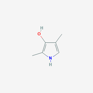 molecular formula C6H9NO B15311014 2,4-Dimethyl-1h-pyrrol-3-ol 