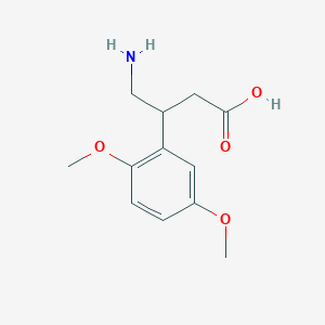 4-Amino-3-(2,5-dimethoxyphenyl)butanoic acid