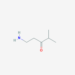 molecular formula C6H13NO B15311038 1-Amino-4-methylpentan-3-one 