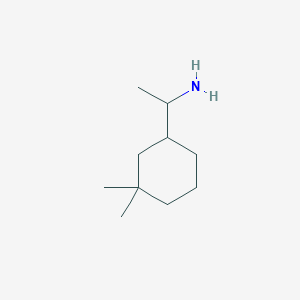 molecular formula C10H21N B15311054 1-(3,3-Dimethylcyclohexyl)ethan-1-amine 