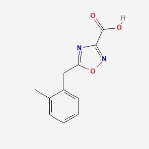 molecular formula C11H10N2O3 B15311069 5-(2-Methylbenzyl)-1,2,4-oxadiazole-3-carboxylic acid 