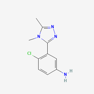 4-Chloro-3-(4,5-dimethyl-4h-1,2,4-triazol-3-yl)aniline