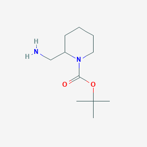 molecular formula C11H22N2O2 B153111 Tert-butyl 2-(aminomethyl)piperidine-1-carboxylate CAS No. 370069-31-1