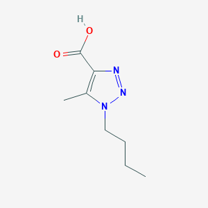 molecular formula C8H13N3O2 B15311129 1-Butyl-5-methyl-1h-1,2,3-triazole-4-carboxylic acid 