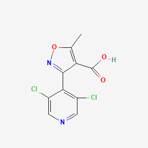 molecular formula C10H6Cl2N2O3 B15311130 3-(3,5-Dichloro-4-pyridyl)-5-methylisoxazole-4-carboxylic Acid 