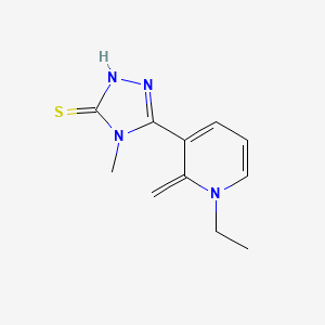 5-(1-Ethyl-2-methylidene-1,2-dihydropyridin-3-yl)-4-methyl-4h-1,2,4-triazole-3-thiol