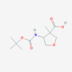 4-((Tert-butoxycarbonyl)amino)-3-methyltetrahydrofuran-3-carboxylic acid