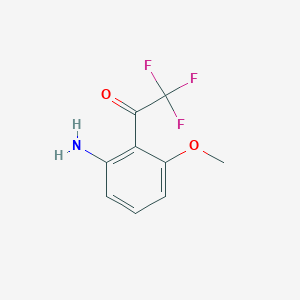 molecular formula C9H8F3NO2 B1531120 1-(2-Amino-6-methoxyphenyl)-2,2,2-trifluoroethanone CAS No. 1233967-21-9
