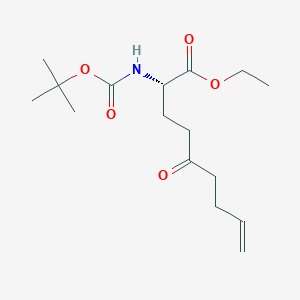 (2S)-2-[[(Tert-butoxy)carbonyl]amino]-5-oxo-8-nonenoic acid ethyl ester