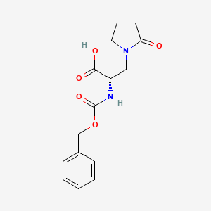 (S)-2-(((benzyloxy)carbonyl)amino)-3-(2-oxopyrrolidin-1-yl)propanoic acid