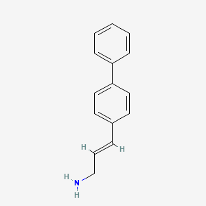 molecular formula C15H15N B15311216 3-([1,1'-Biphenyl]-4-yl)prop-2-en-1-amine 