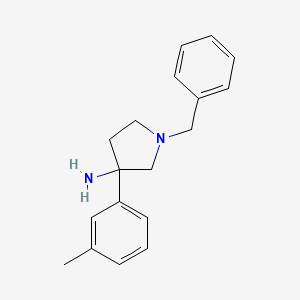 1-Benzyl-3-(m-tolyl)pyrrolidin-3-amine