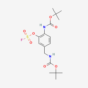 tert-butyl N-[4-({[(tert-butoxy)carbonyl]amino}methyl)-2-[(fluorosulfonyl)oxy]phenyl]carbamate