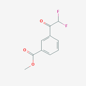 molecular formula C10H8F2O3 B15311259 Methyl 3-(2,2-difluoroacetyl)benzoate 