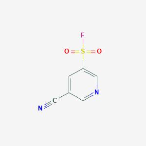 molecular formula C6H3FN2O2S B15311283 5-Cyanopyridine-3-sulfonyl fluoride 