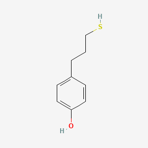 molecular formula C9H12OS B15311294 4-(3-Mercaptopropyl)phenol 