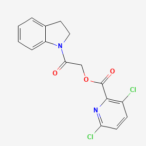 [2-(2,3-Dihydroindol-1-yl)-2-oxoethyl] 3,6-dichloropyridine-2-carboxylate