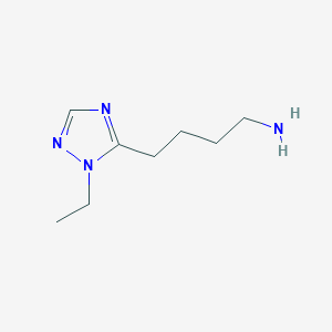 4-(1-Ethyl-1h-1,2,4-triazol-5-yl)butan-1-amine