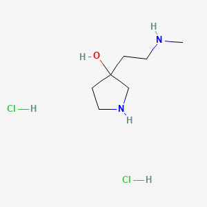 3-[2-(Methylamino)ethyl]pyrrolidin-3-ol dihydrochloride