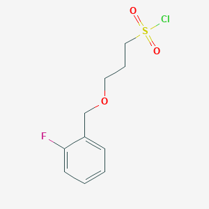 3-((2-Fluorobenzyl)oxy)propane-1-sulfonyl chloride