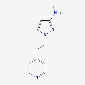 molecular formula C10H12N4 B1531140 1-[2-(Pyridin-4-yl)ethyl]-1H-pyrazol-3-amin CAS No. 1183346-41-9