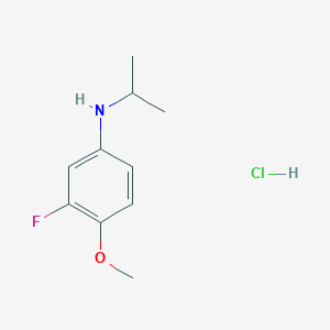 3-fluoro-4-methoxy-N-(propan-2-yl)aniline hydrochloride