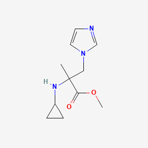 Methyl 2-(cyclopropylamino)-3-(1h-imidazol-1-yl)-2-methylpropanoate