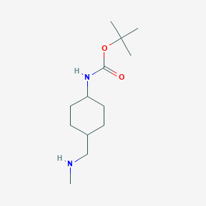 molecular formula C13H26N2O2 B15311433 rac-tert-butylN-[(1s,4s)-4-[(methylamino)methyl]cyclohexyl]carbamate 