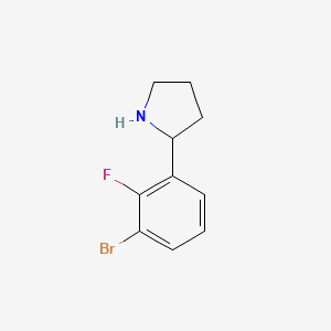 2-(3-Bromo-2-fluorophenyl)pyrrolidine