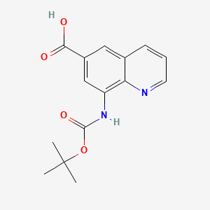 8-((Tert-butoxycarbonyl)amino)quinoline-6-carboxylic acid