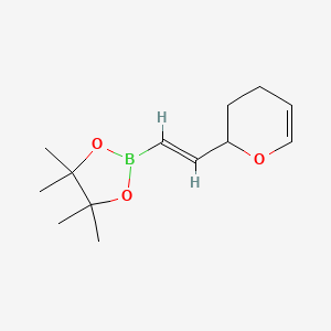 2-[(E)-2-(3,4-dihydro-2H-pyran-2-yl)ethenyl]-4,4,5,5-tetramethyl-1,3,2-dioxaborolane