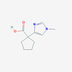 1-(1-methyl-1H-imidazol-4-yl)cyclopentane-1-carboxylic acid