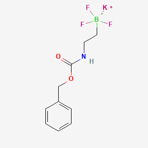 molecular formula C10H12BF3KNO2 B1531151 Potassium benzyl N-[2-(trifluoroboranuidyl)ethyl]carbamate CAS No. 926280-84-4