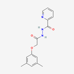 molecular formula C16H17N3O3 B15311521 N'-[2-(3,5-dimethylphenoxy)acetyl]pyridine-2-carbohydrazide CAS No. 923779-39-9