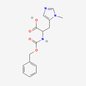 molecular formula C15H17N3O4 B15311525 Na-((Benzyloxy)carbonyl)-Np-methyl-L-histidine 