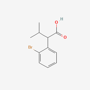 molecular formula C11H13BrO2 B15311535 2-(2-Bromophenyl)-3-methylbutanoic acid 