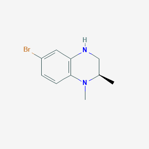 (2R)-6-bromo-1,2-dimethyl-1,2,3,4-tetrahydroquinoxaline