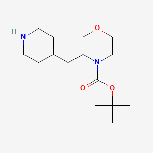 Tert-butyl3-[(piperidin-4-yl)methyl]morpholine-4-carboxylate