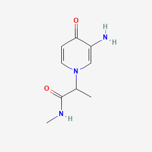 2-(3-amino-4-oxo-1,4-dihydropyridin-1-yl)-N-methylpropanamide